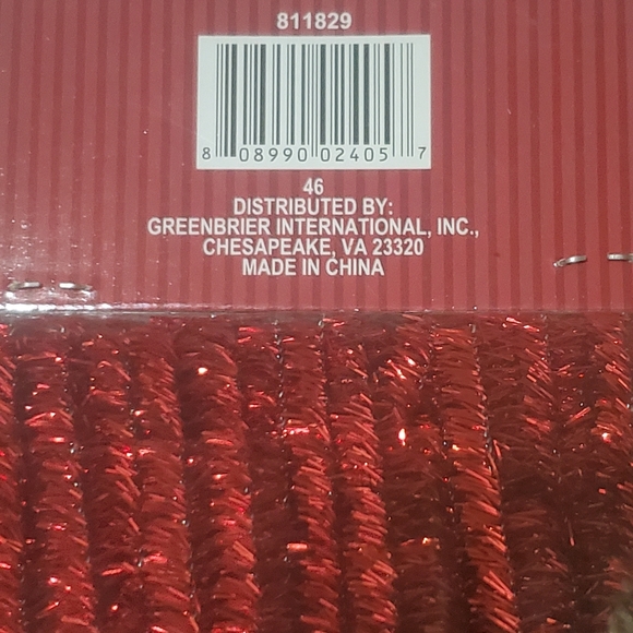 5/$15 50 Metallic Chenille Stems Red - Picture 4 of 4